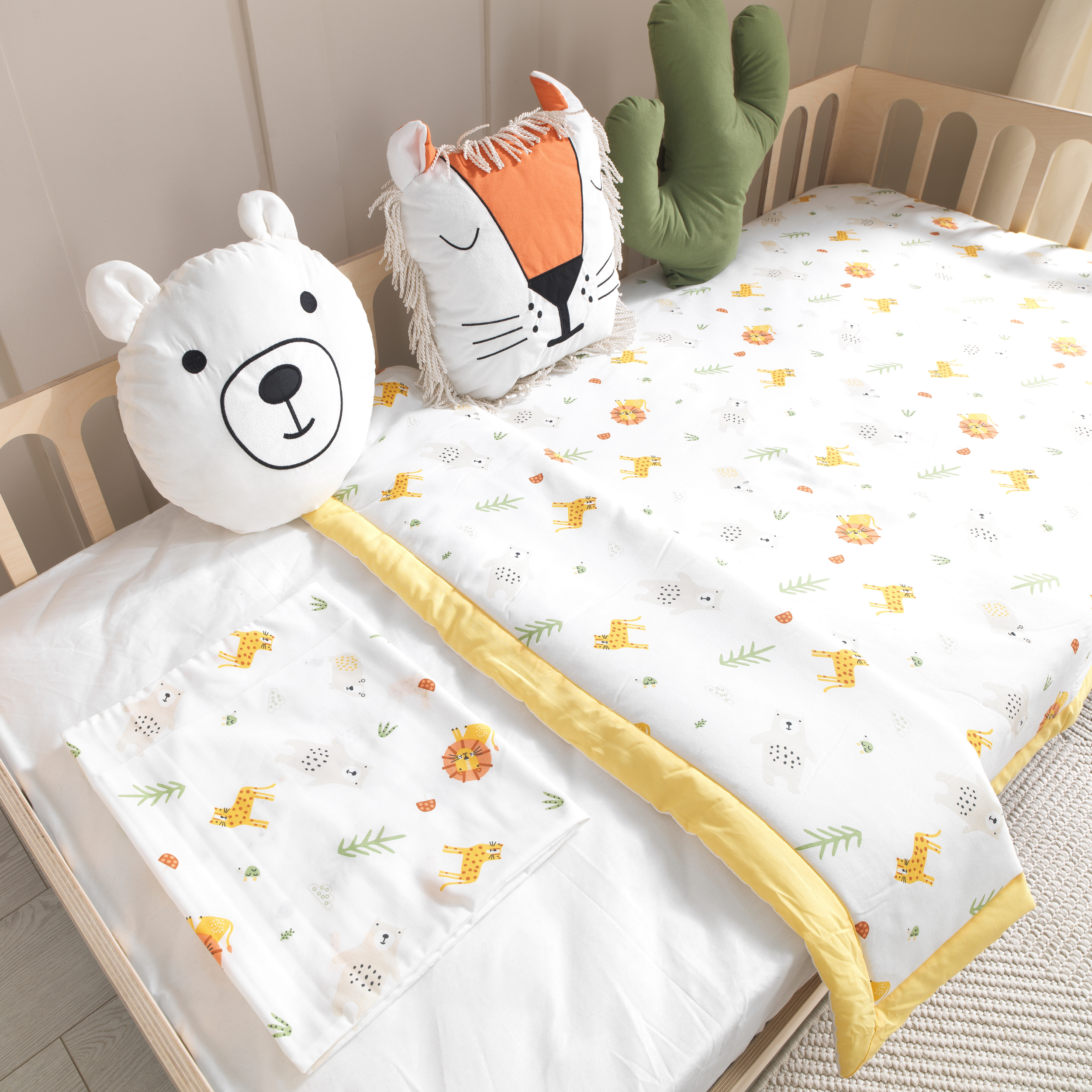 Orange Montessori Bedding Canopy and Sleep Set - Montoddler