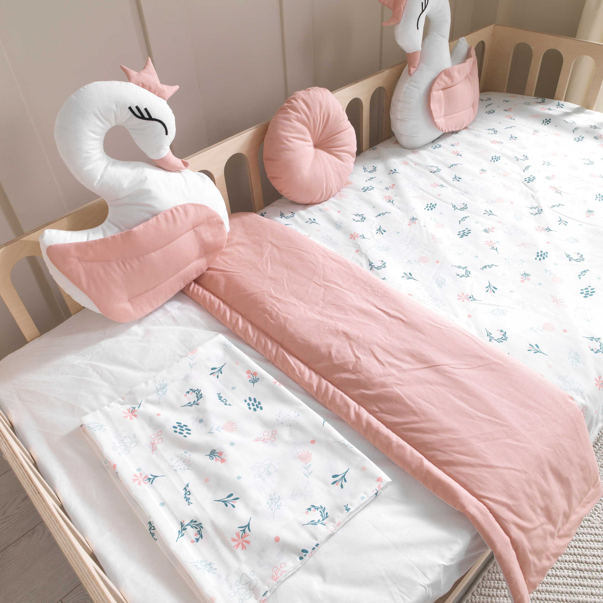Pink Montessori Bedding Canopy and Sleep Set - Montoddler