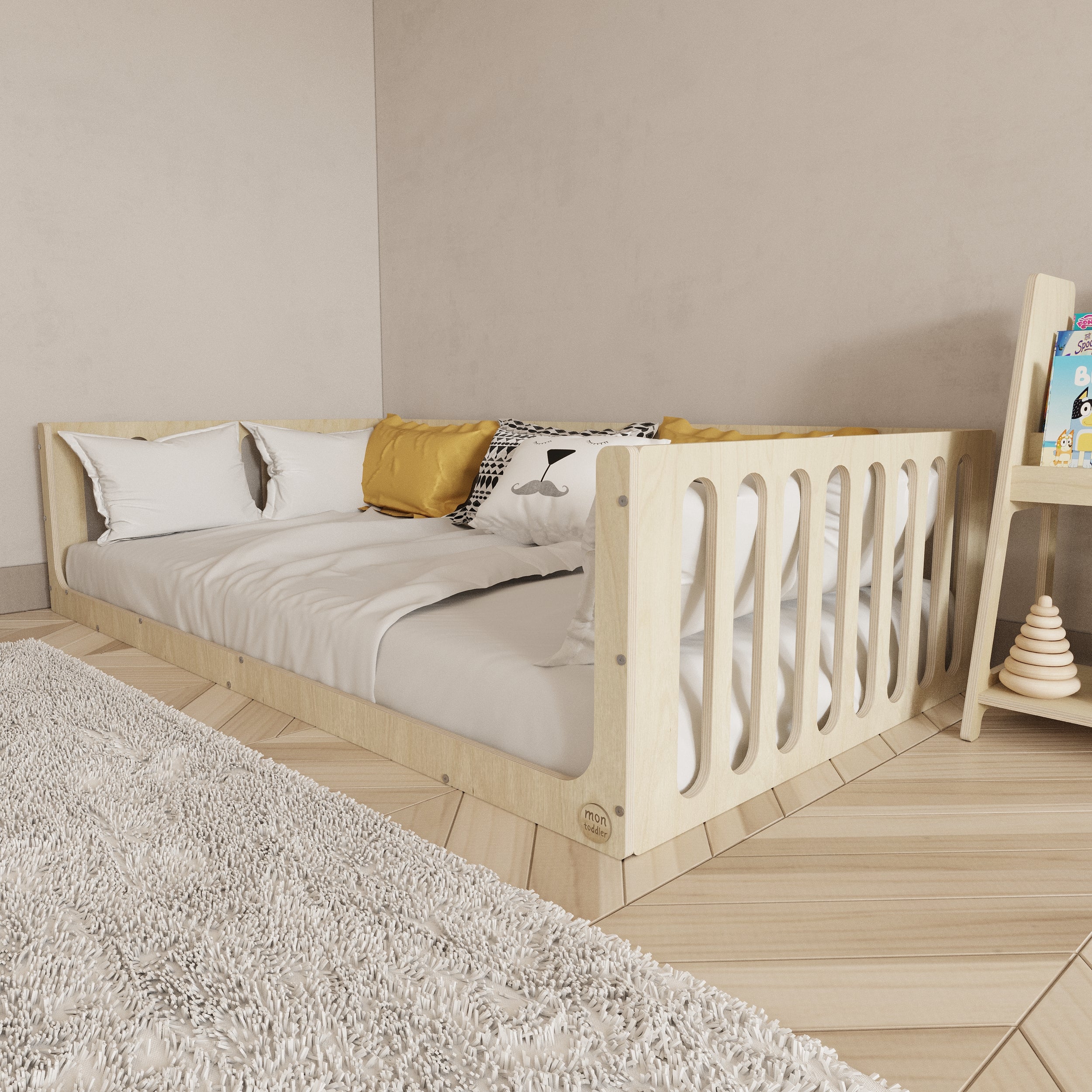 Toddler Bed with Rails - Montoddler