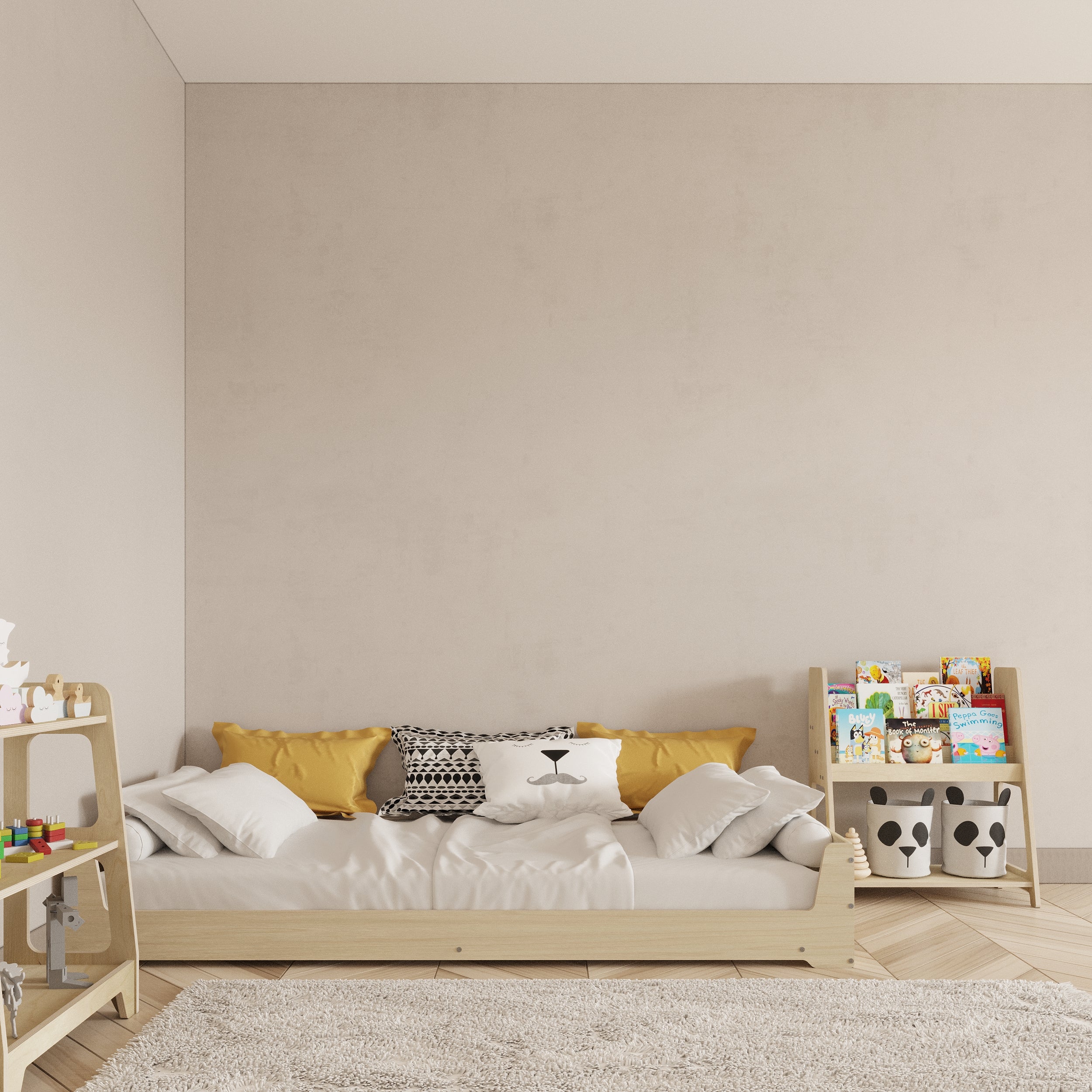 Toddler Birch Floor Bed - Montoddler