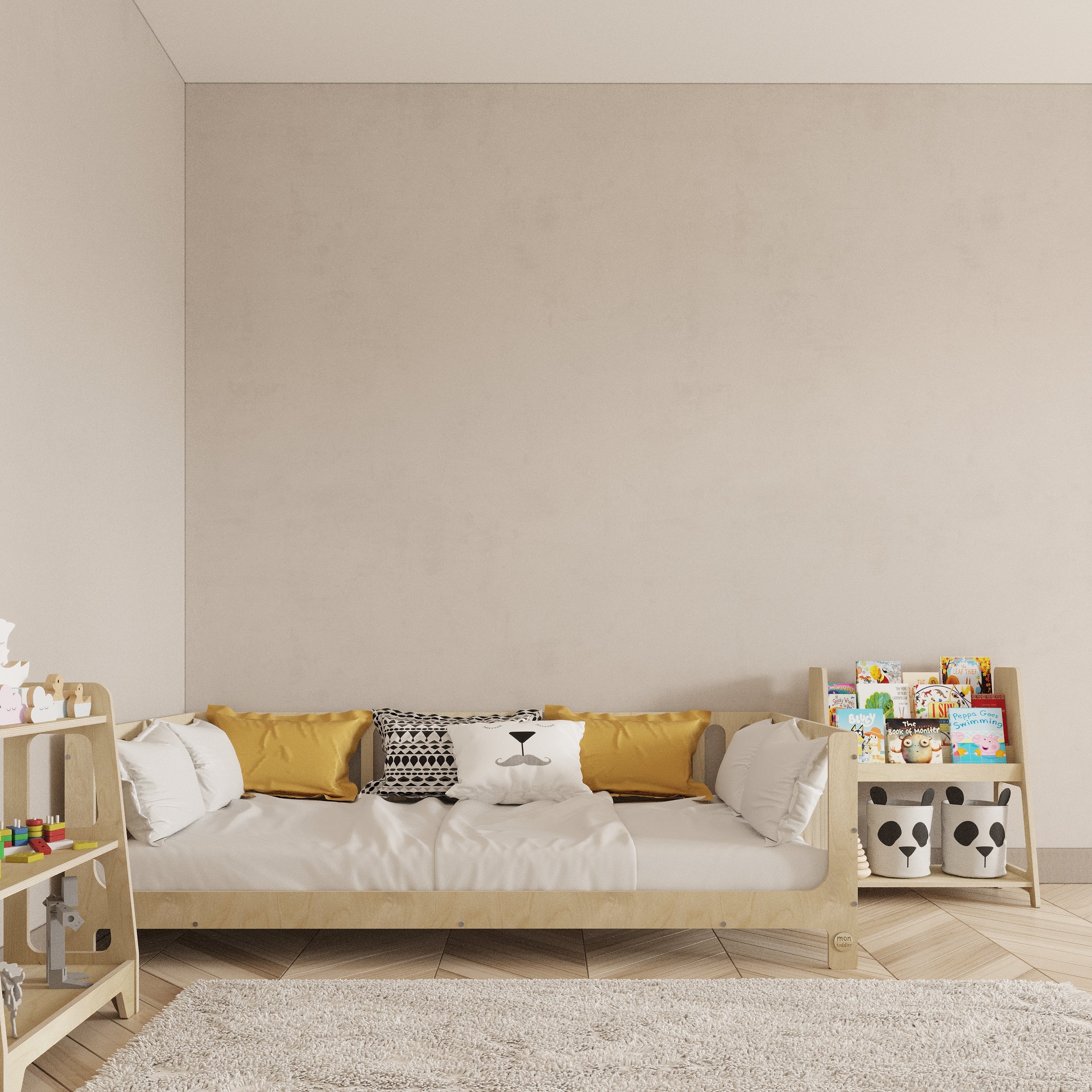 Birch Montessori Bed with Legs - Montoddler