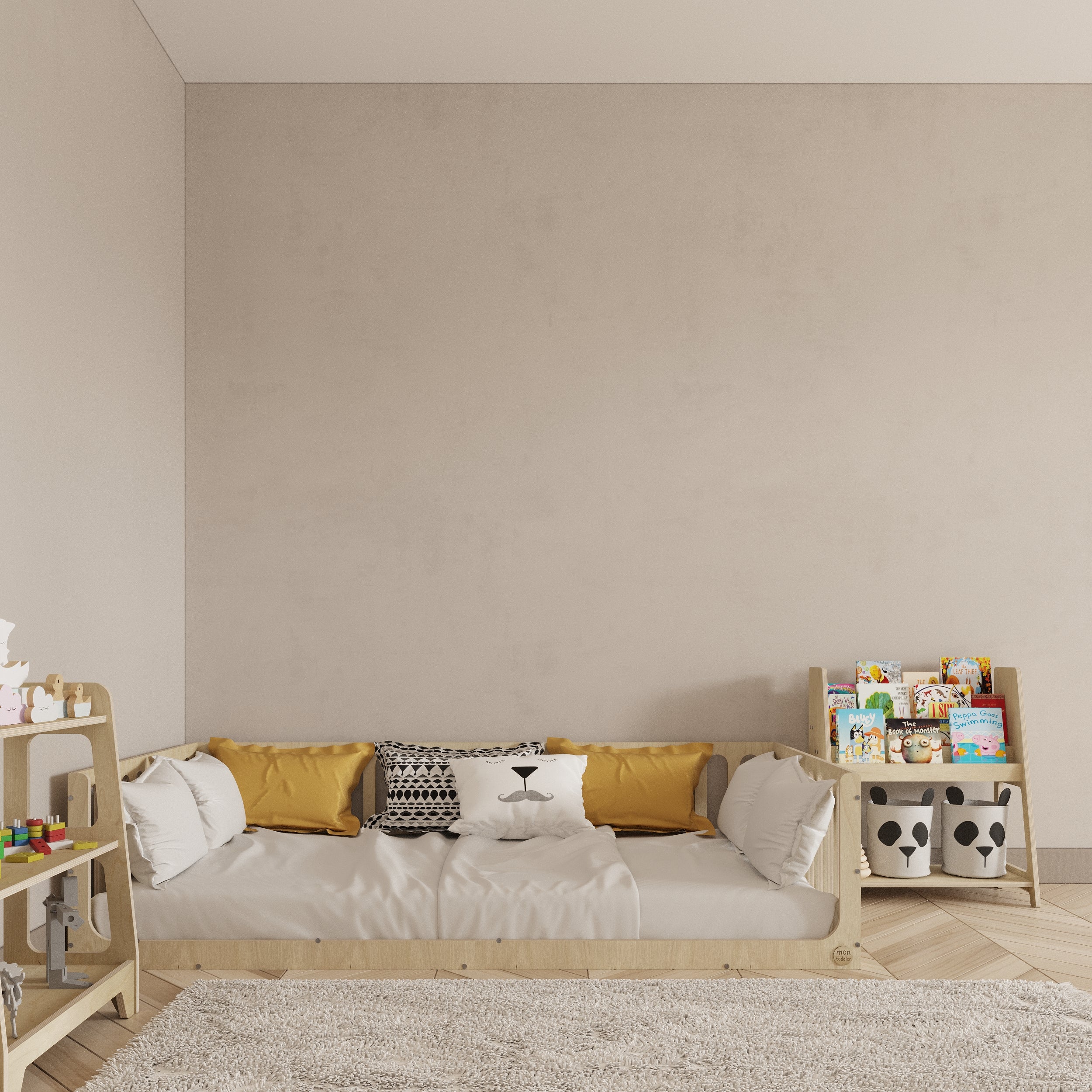 Toddler Bed with Rails - Montoddler