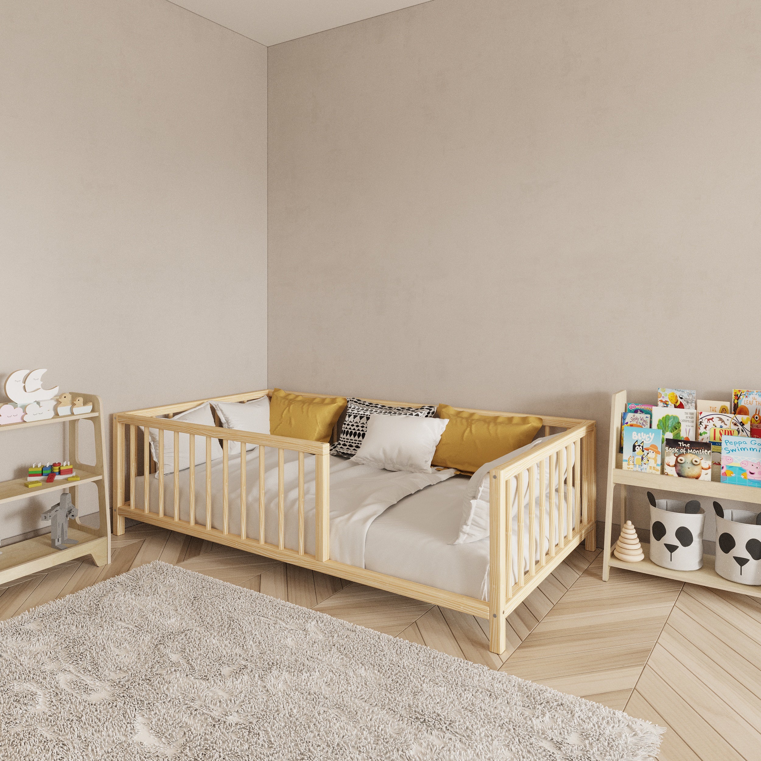 elevated montessori bed
