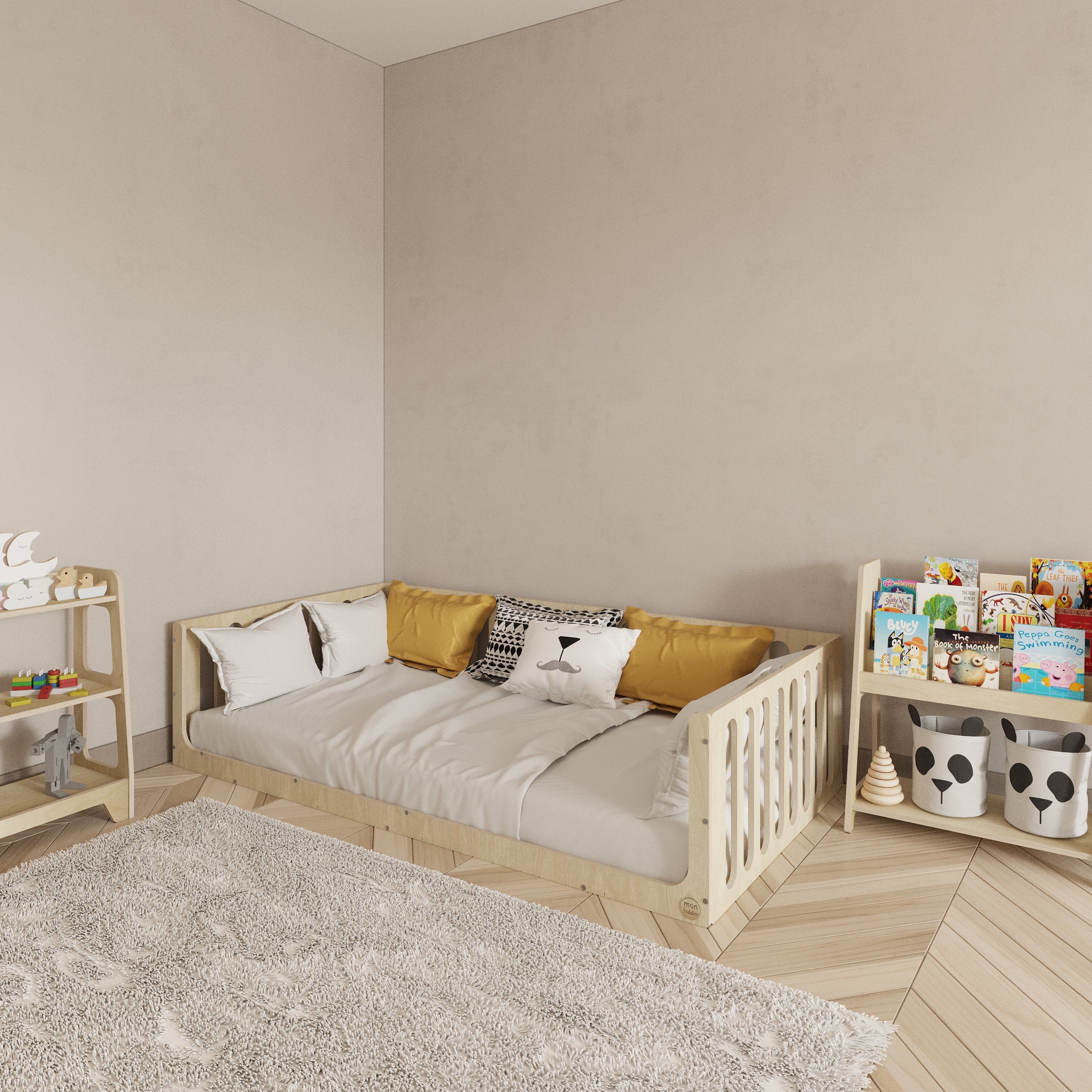 Toddler Bed with Rails - Montoddler