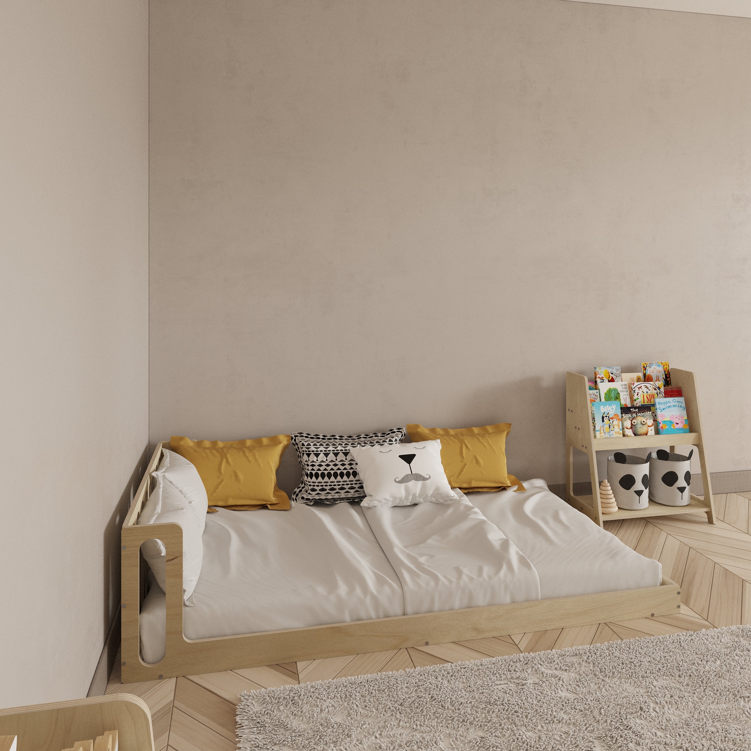 Montessori Birch Floor Bed - Montoddler