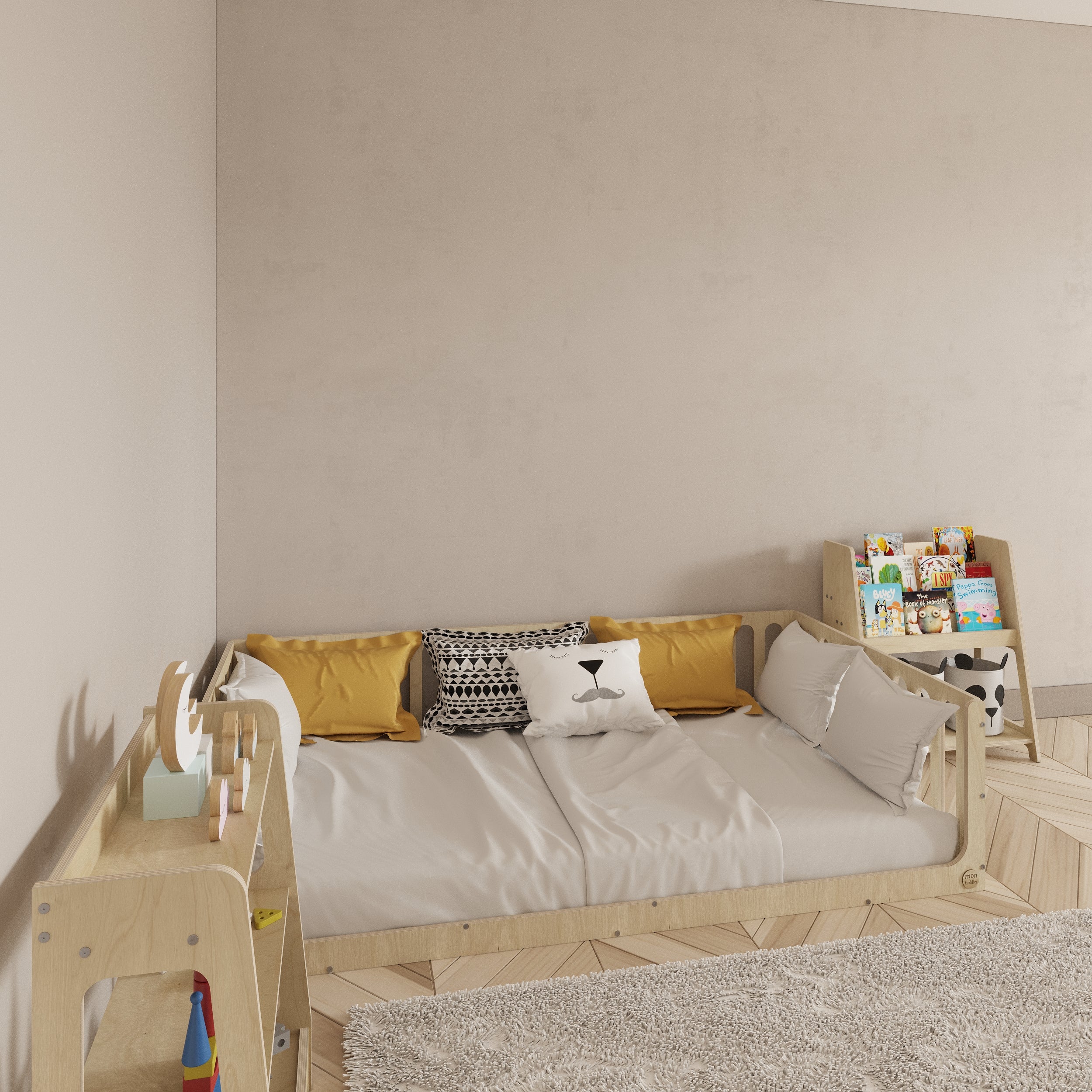 Toddler Bed with Rails - Montoddler