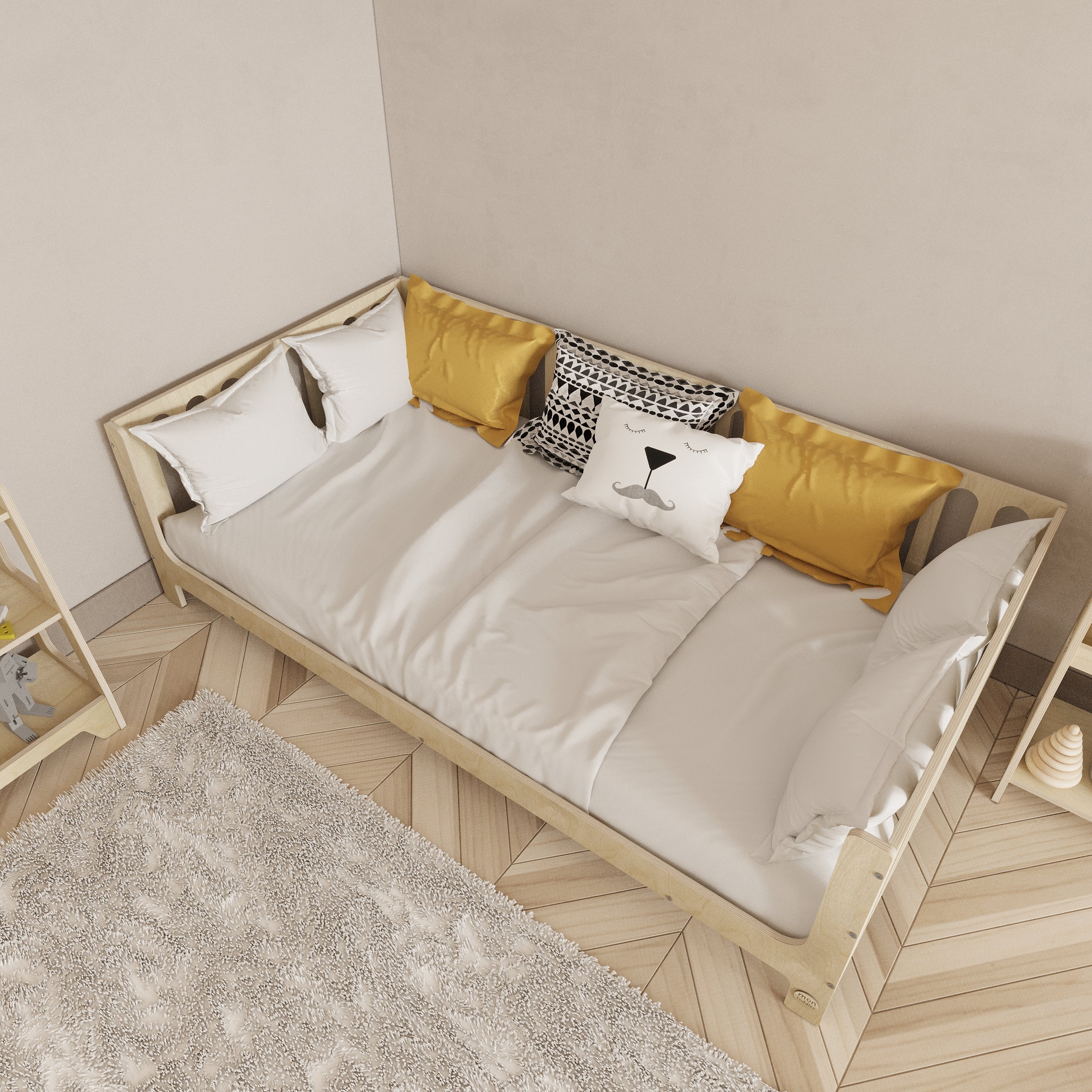 Birch Montessori Bed with Legs - Montoddler