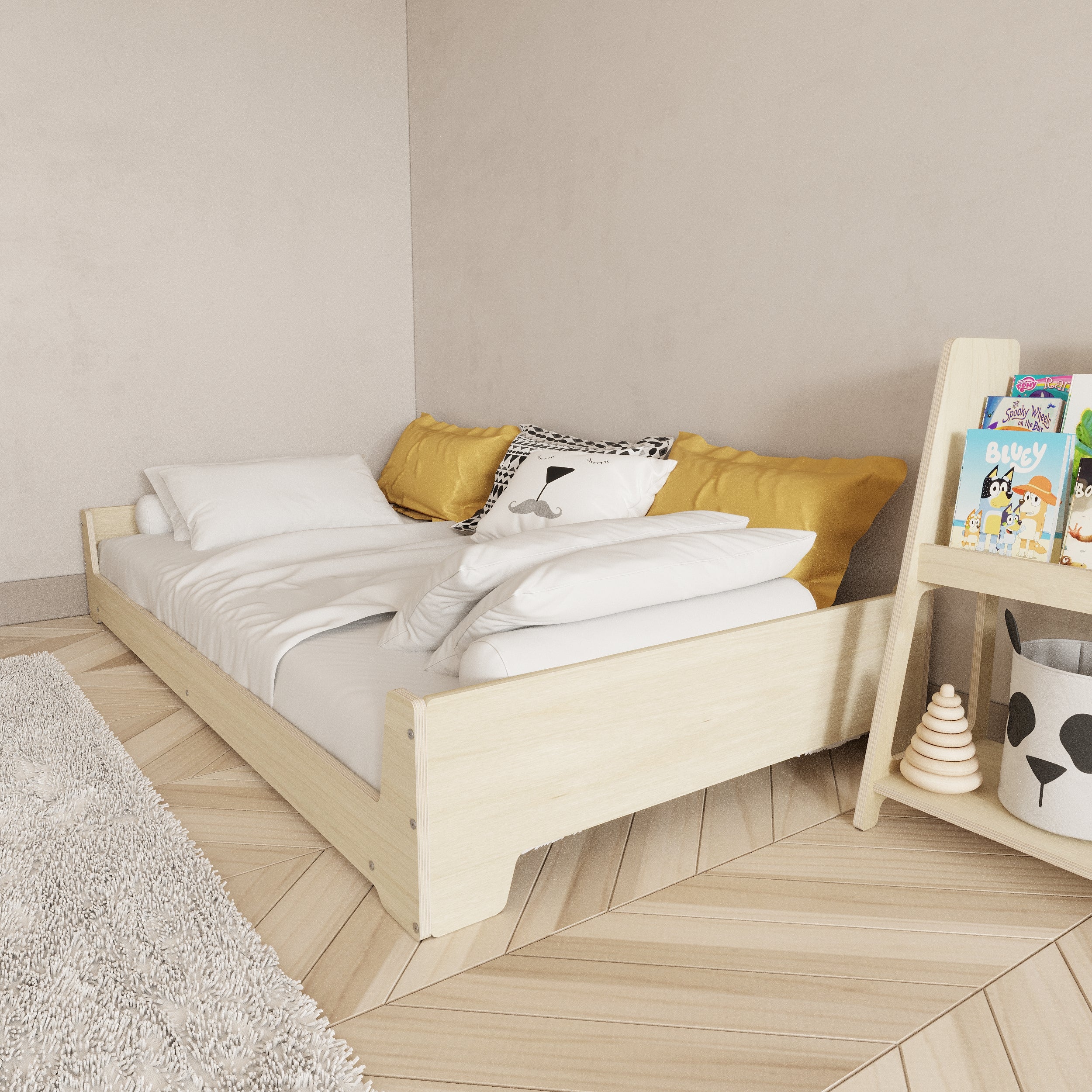 Toddler Birch Floor Bed - Montoddler
