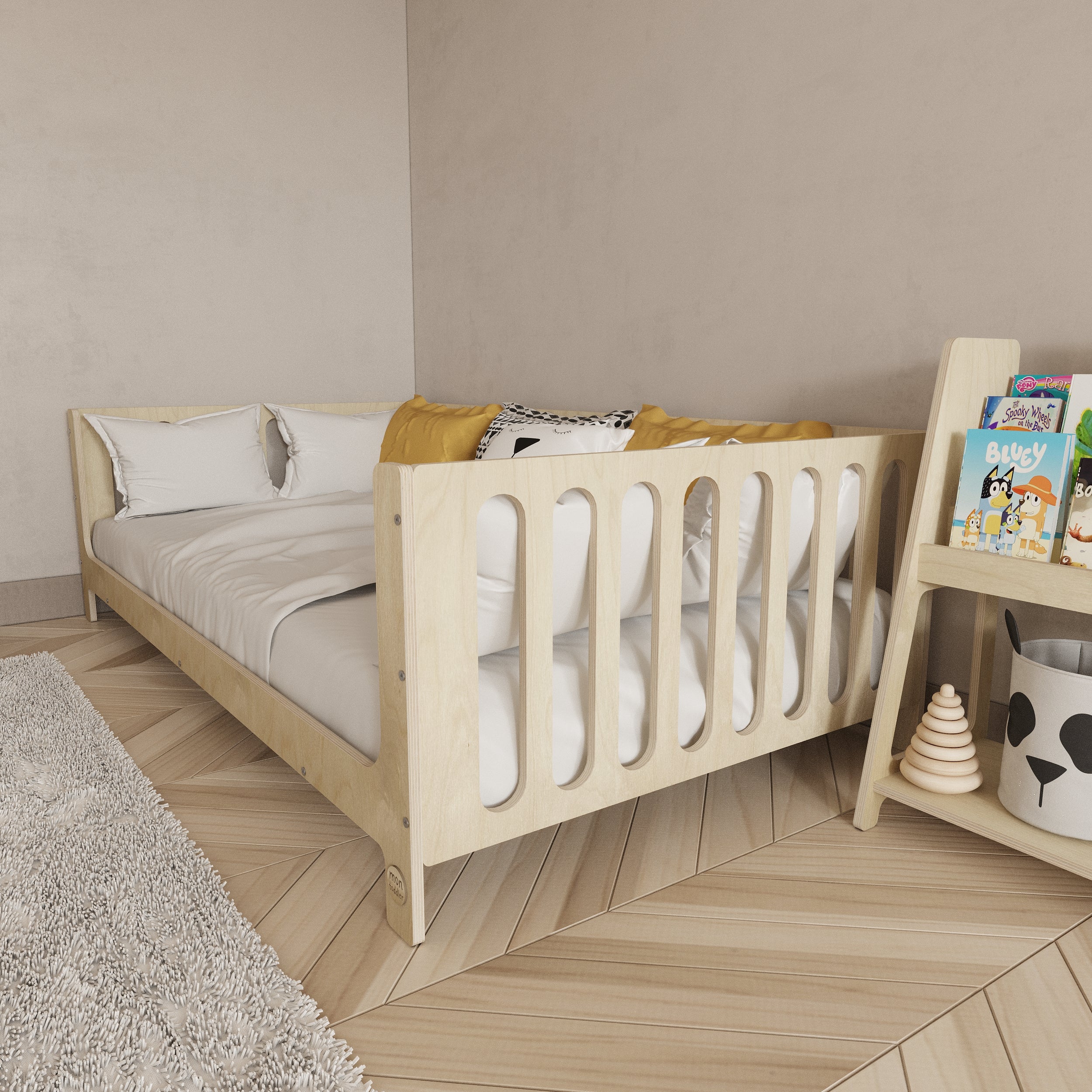 Birch Montessori Bed with Legs - Montoddler