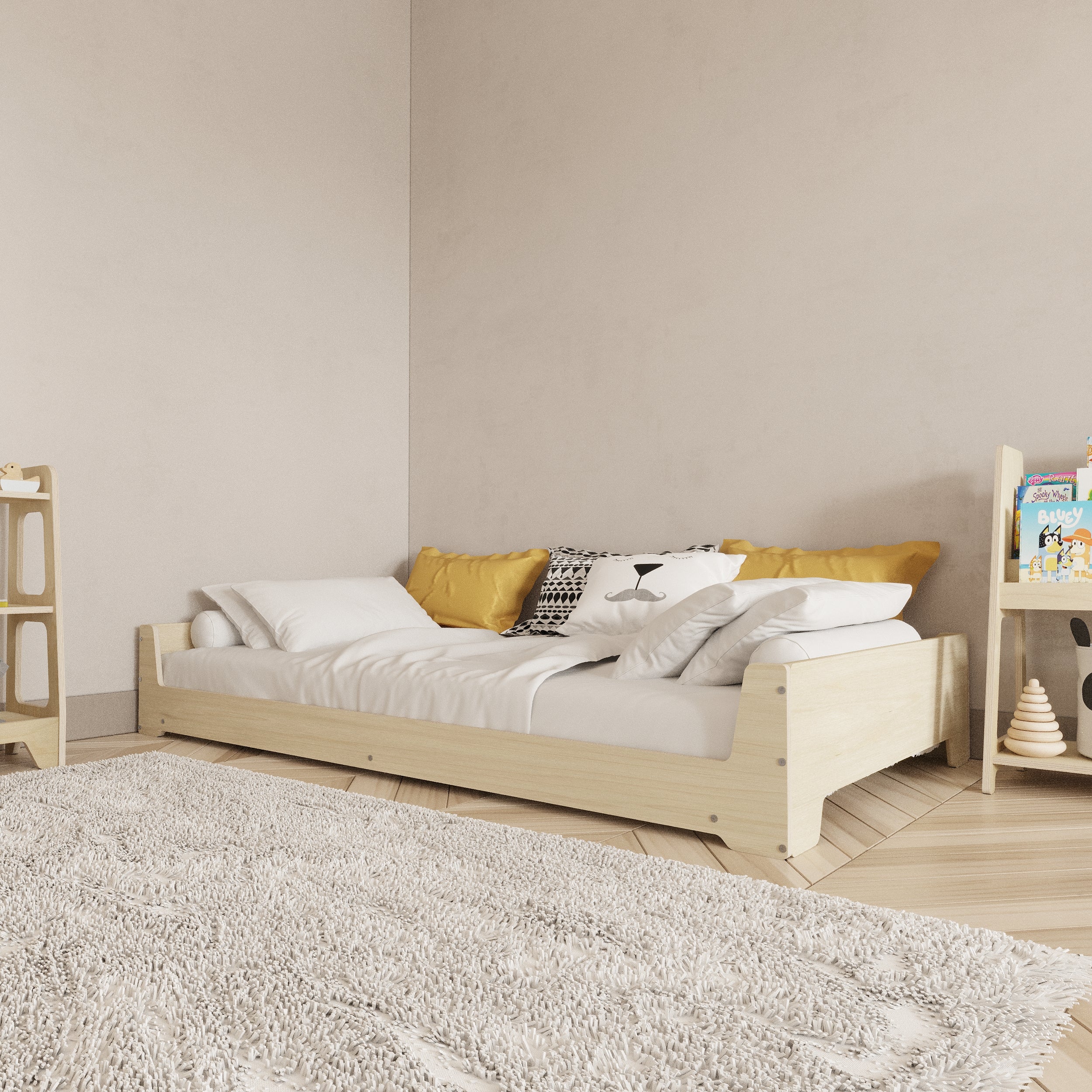 Toddler Birch Floor Bed - Montoddler