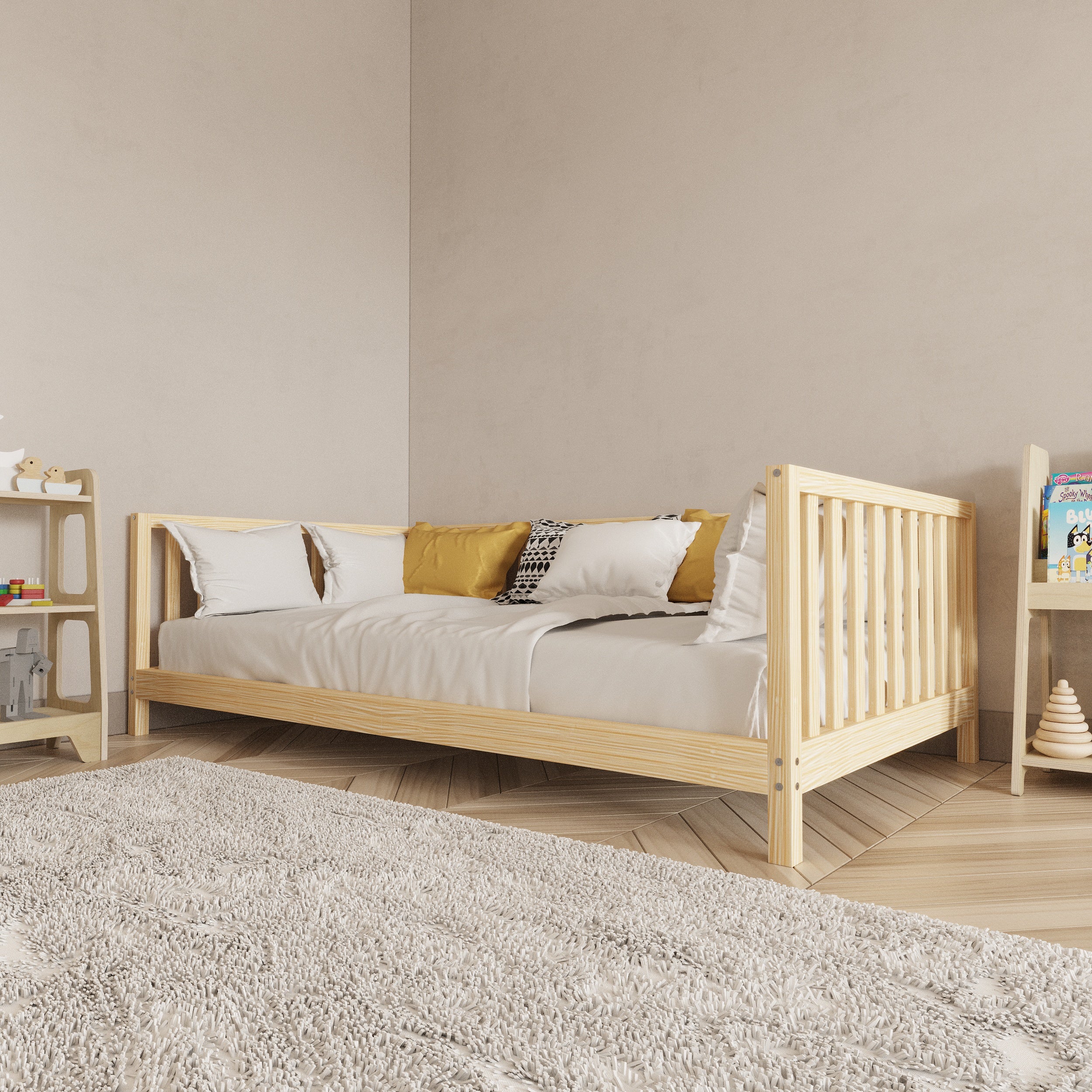 Open Access Montessori Bed with Legs - Montoddler
