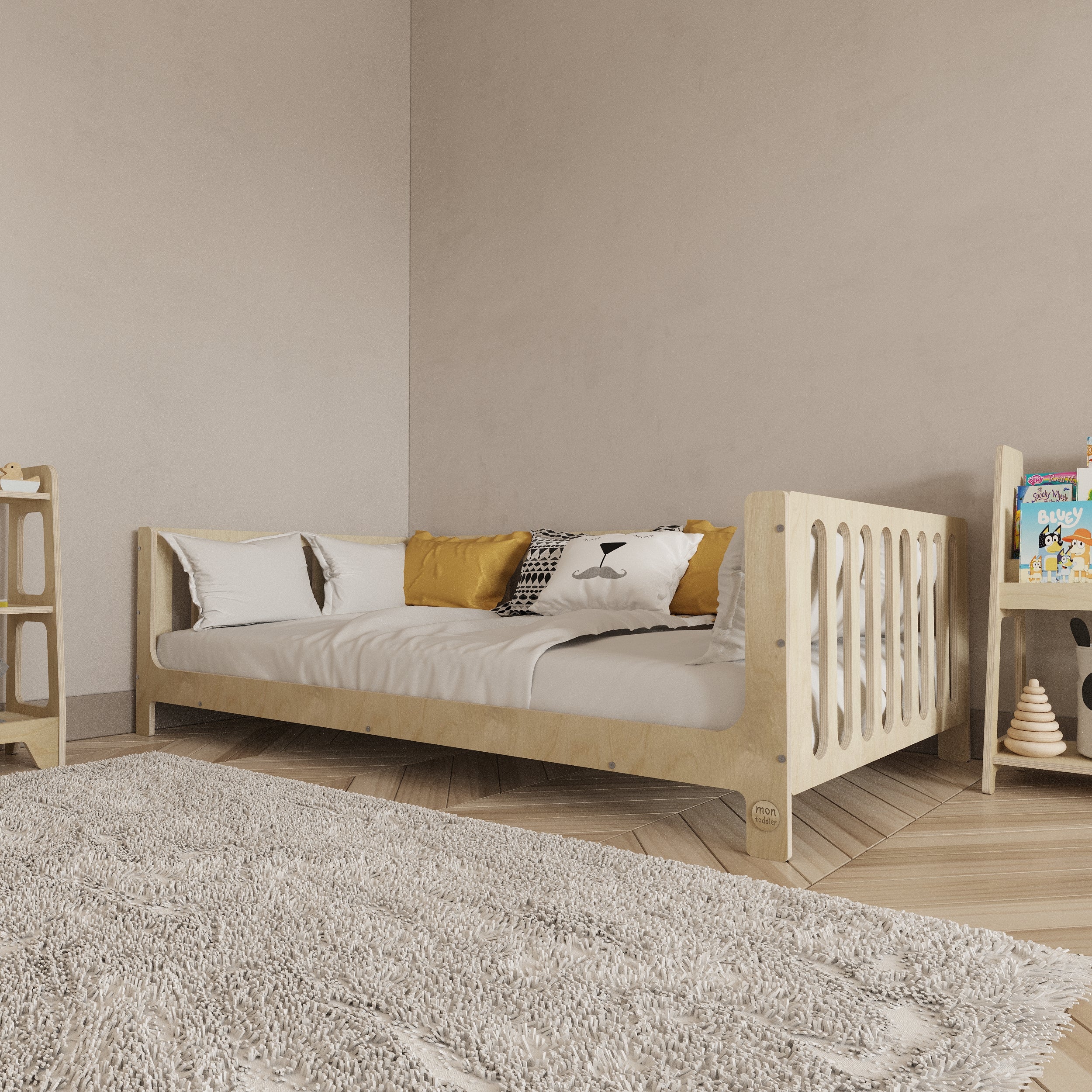 Birch Montessori Bed with Legs - Montoddler