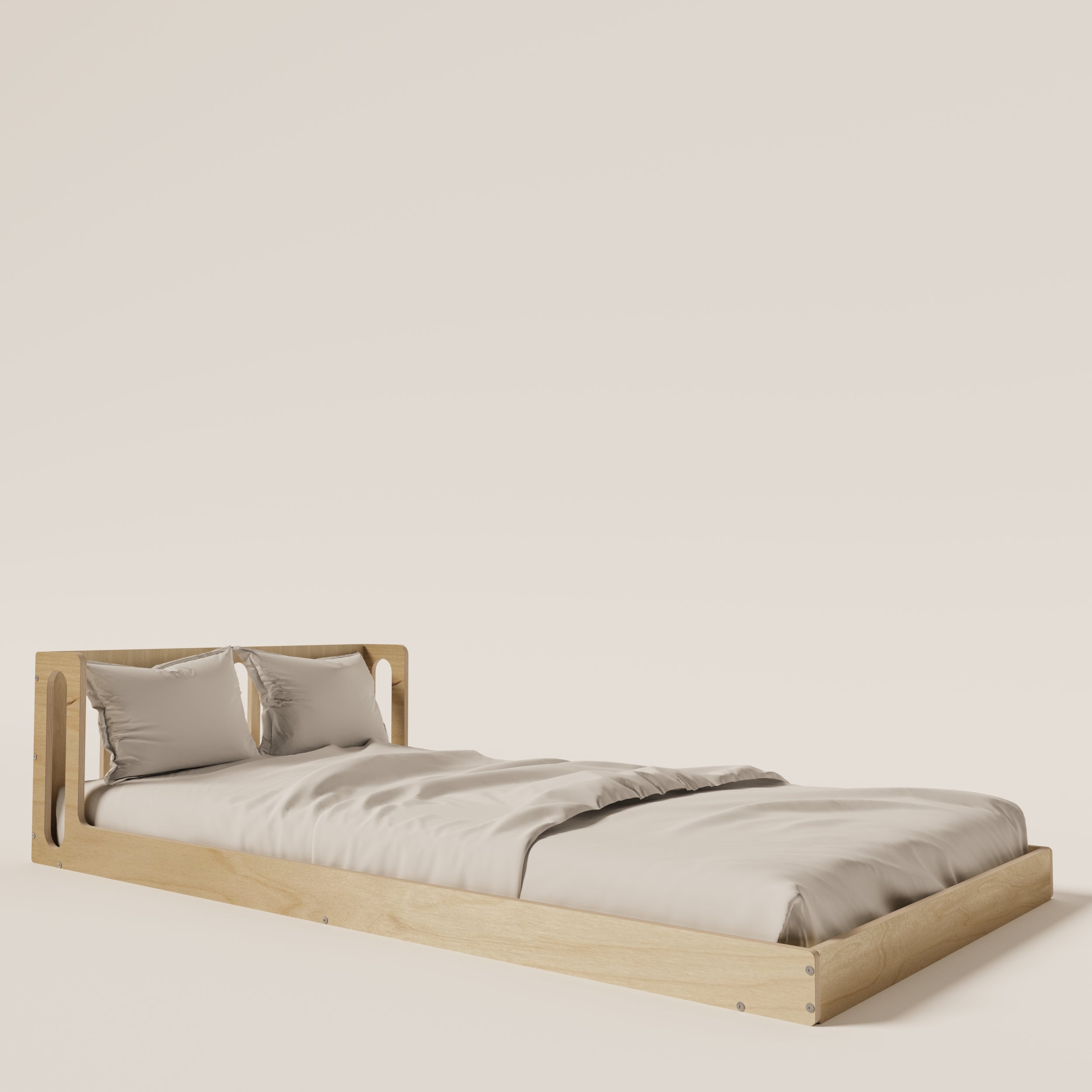 Montessori Birch Floor Bed - Montoddler