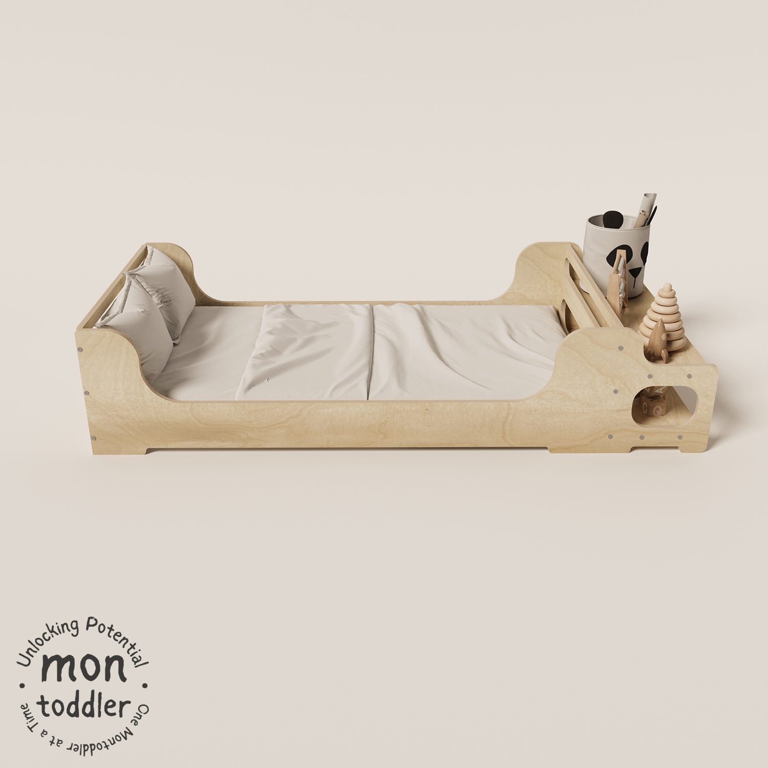 Birch Montessori Crib to Floor Transition Bed - Montoddler