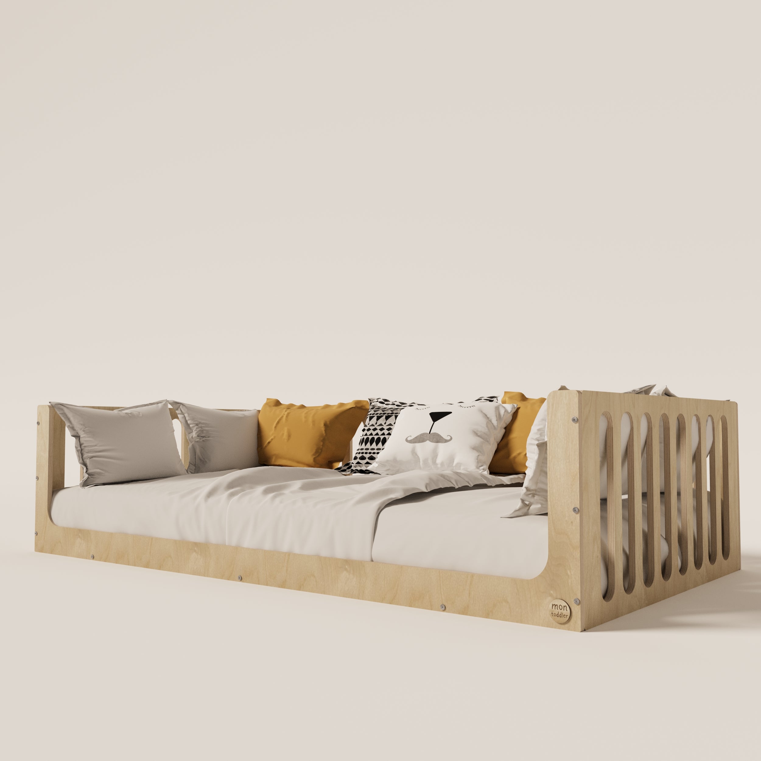 Toddler Bed with Rails - Montoddler