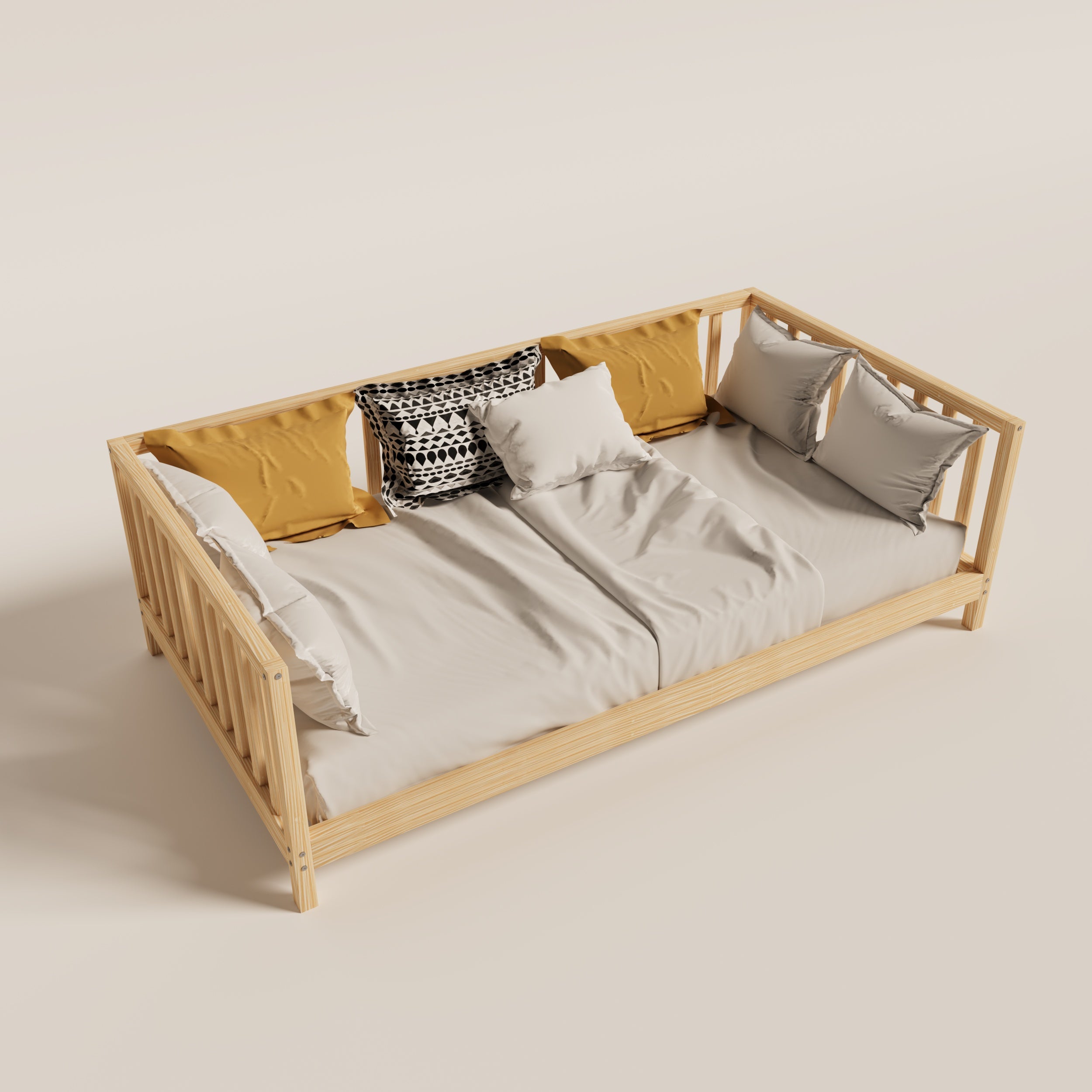 Open Access Montessori Bed with Legs - Montoddler