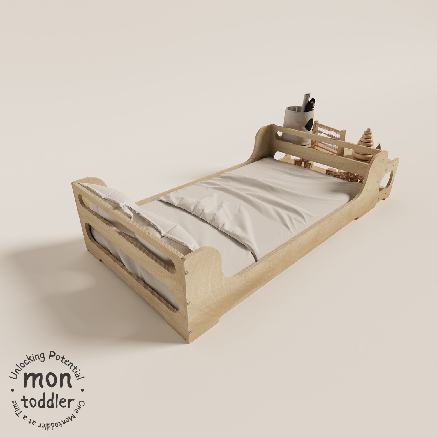 Birch Montessori Crib to Floor Transition Bed - Montoddler