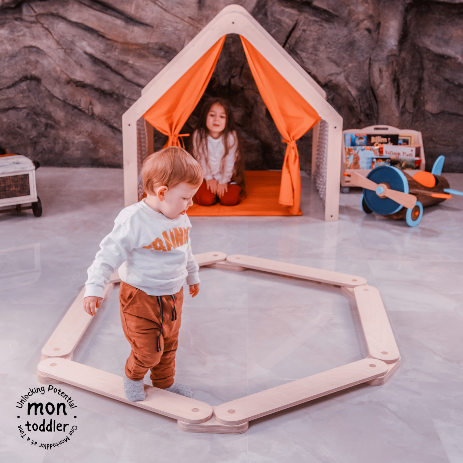 Wooden Balance Beam - Montoddler