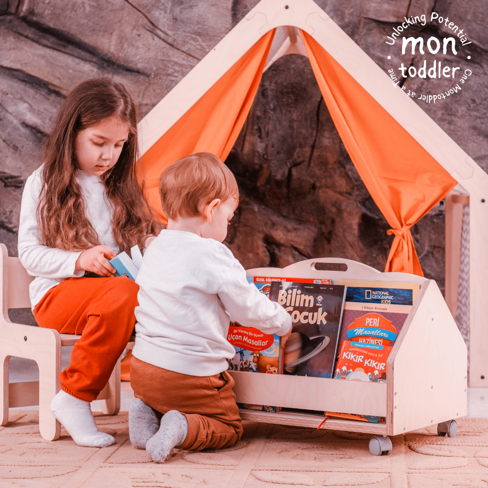 Portable Montessori Bookshelf - Montoddler