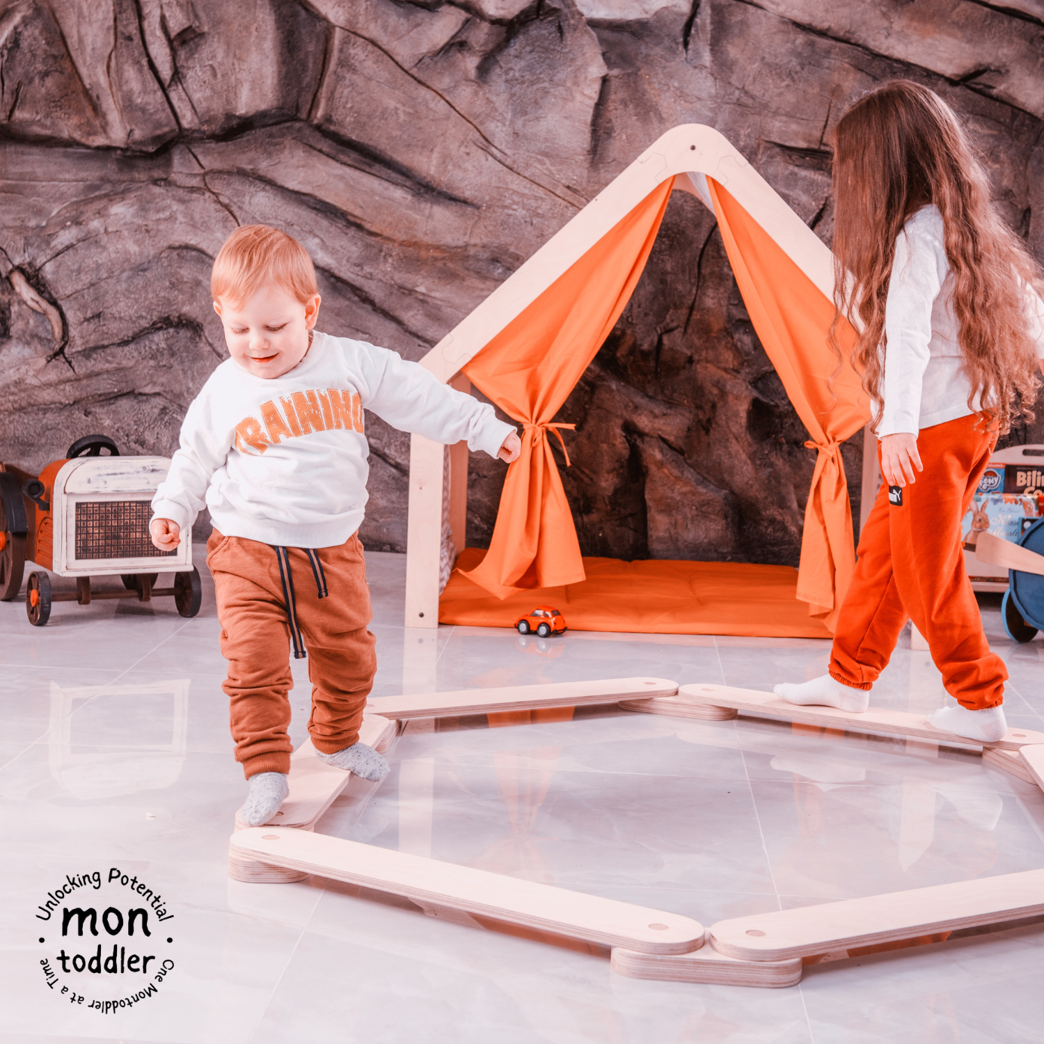 Wooden Balance Beam - Montoddler