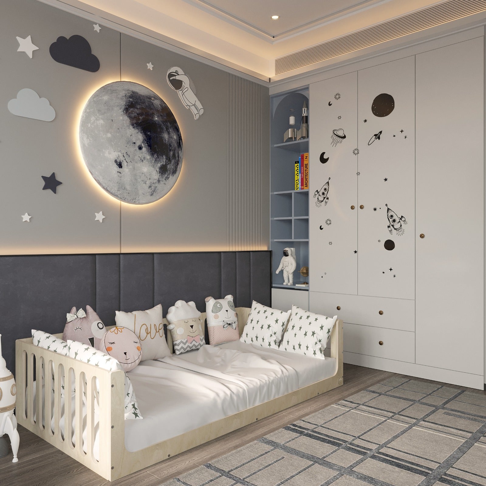 Toddler Bed with Rails - Montoddler