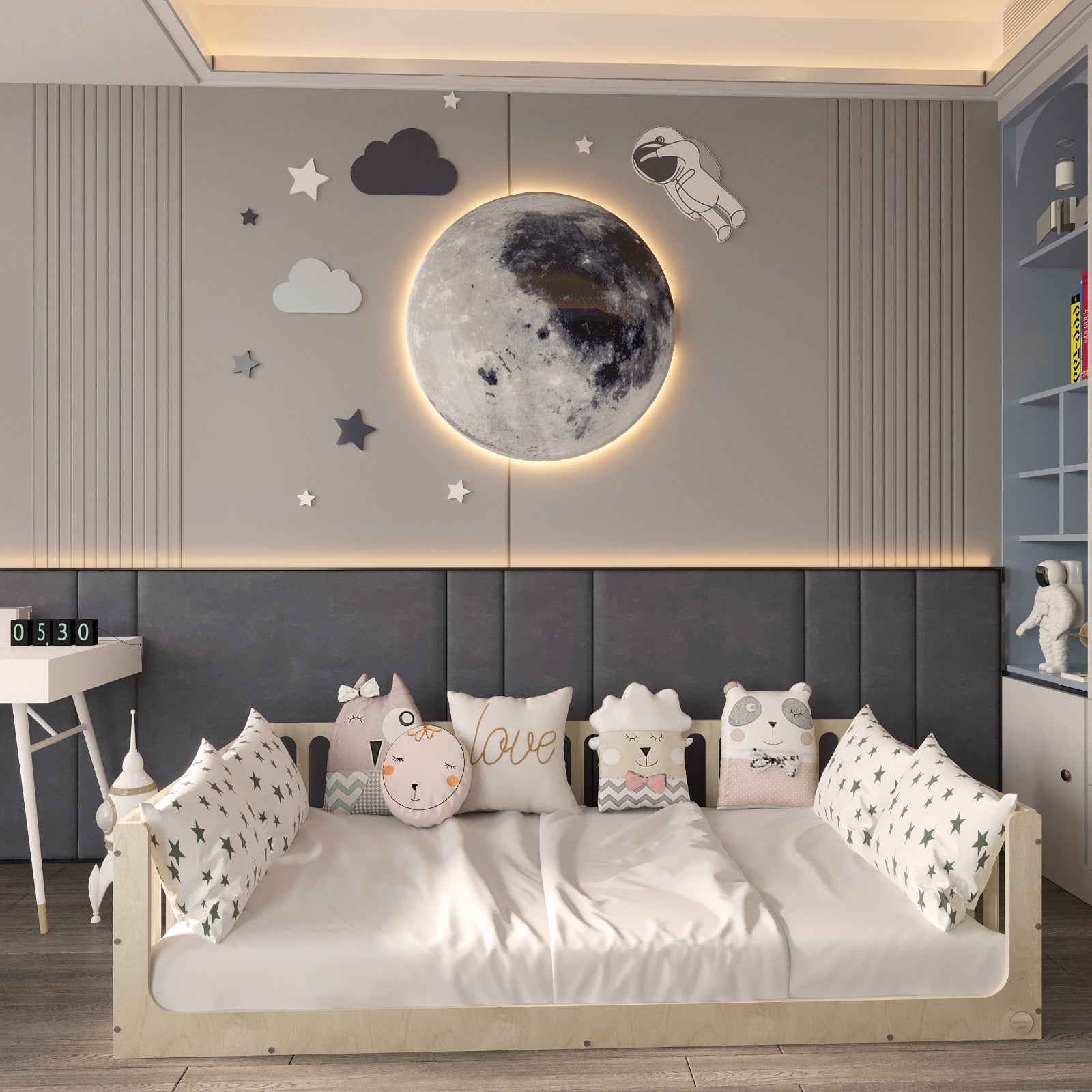 Toddler Bed with Rails - Montoddler
