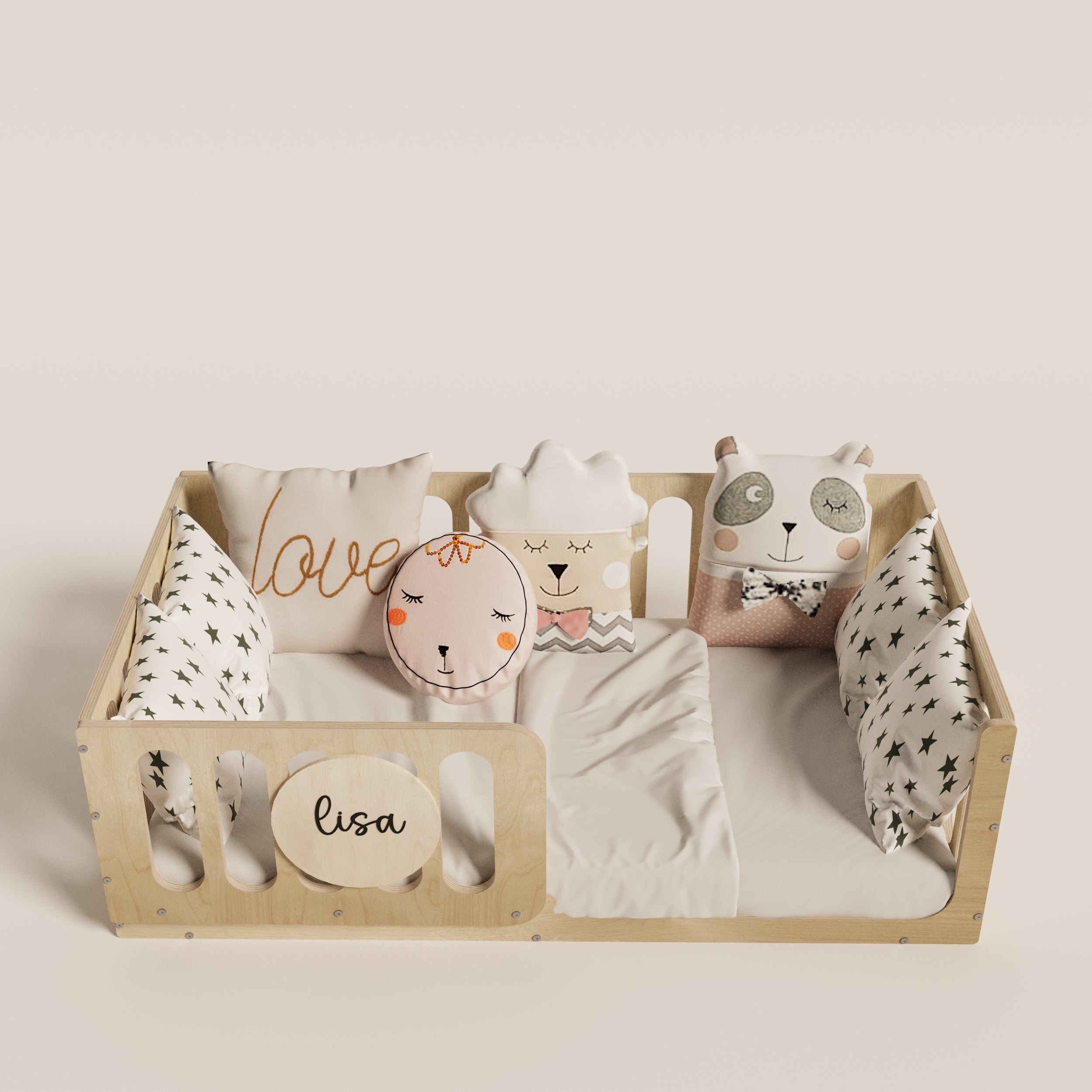 Montessori Floor Crib with Personalization - Montoddler