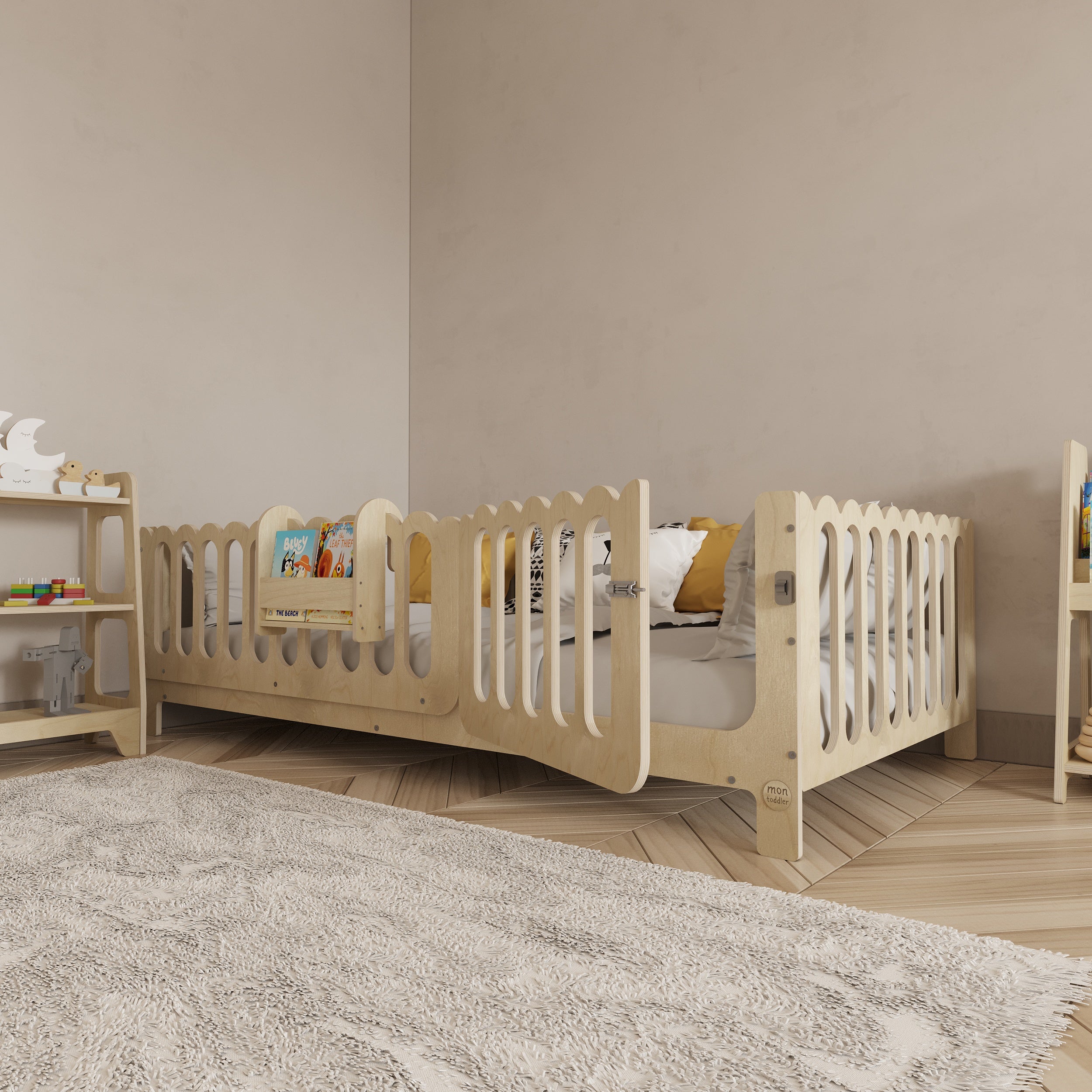 Montessori Bed with Legs - Wave