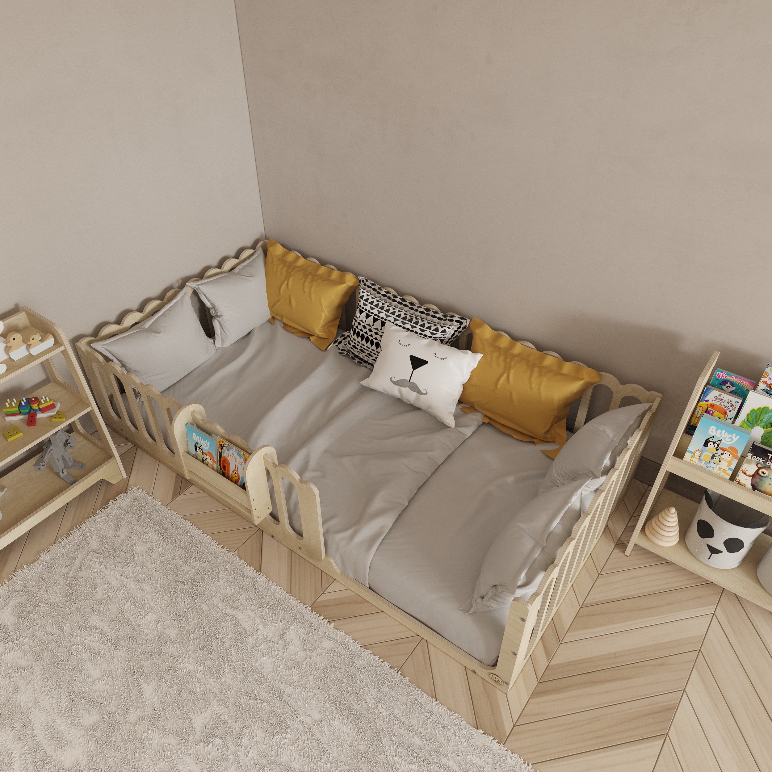 Montessori Floor Bed- Wave