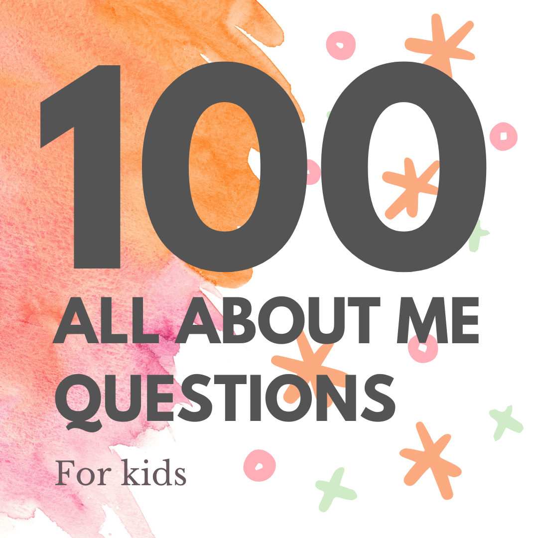 All About Me Questions For Kids Printable First & Last Day Of School