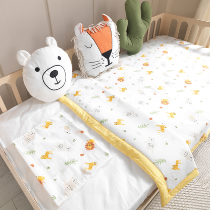 Orange Montessori Bedding Canopy and Sleep Set - Montoddler 