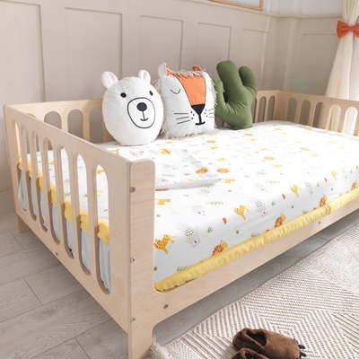 Orange Montessori Bedding Canopy and Sleep Set - Montoddler 