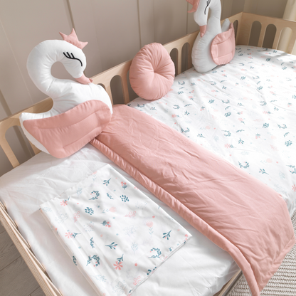 Pink Montessori Bedding Canopy and Sleep Set - Montoddler 