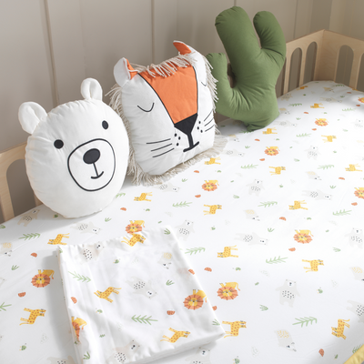 Orange Montessori Bedding Canopy and Sleep Set - Montoddler 