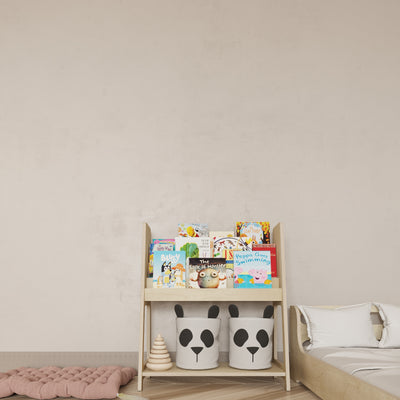 montessori bookshelf with toy storage