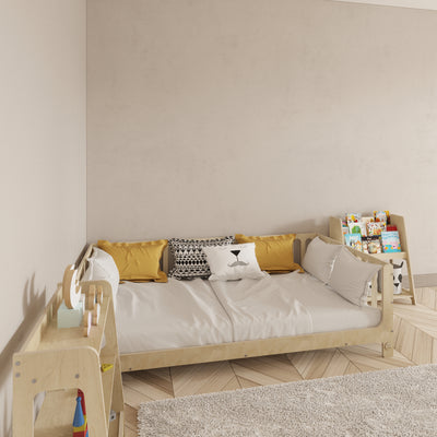 Birch Montessori Bed with Legs - Montoddler 