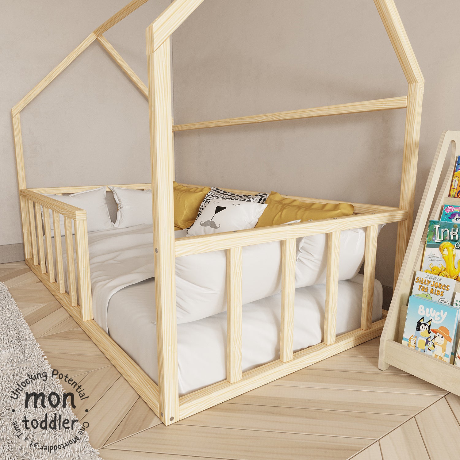 Baby house deals bed frame