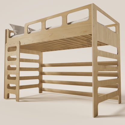 Loft Bed for Kids with Stairs - Montoddler 