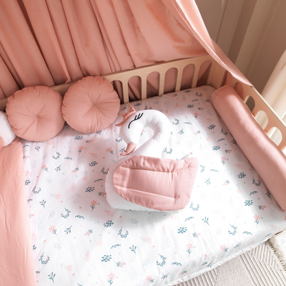 Pink Montessori Bedding Canopy and Sleep Set - Montoddler 