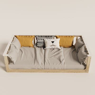 Floor Bed for Toddler With Top Edge