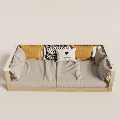 Floor Bed for Toddler With Top Edge