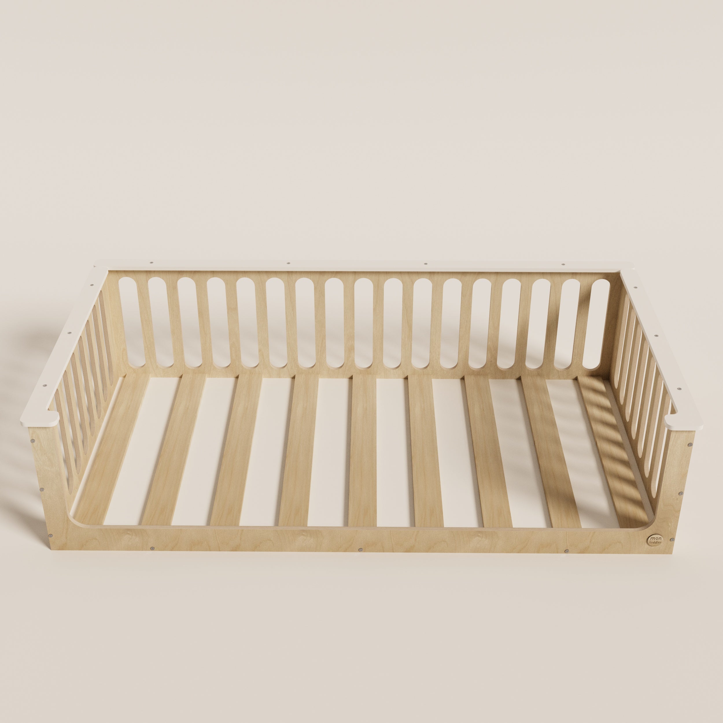 Floor Bed for Toddler With Top Edge