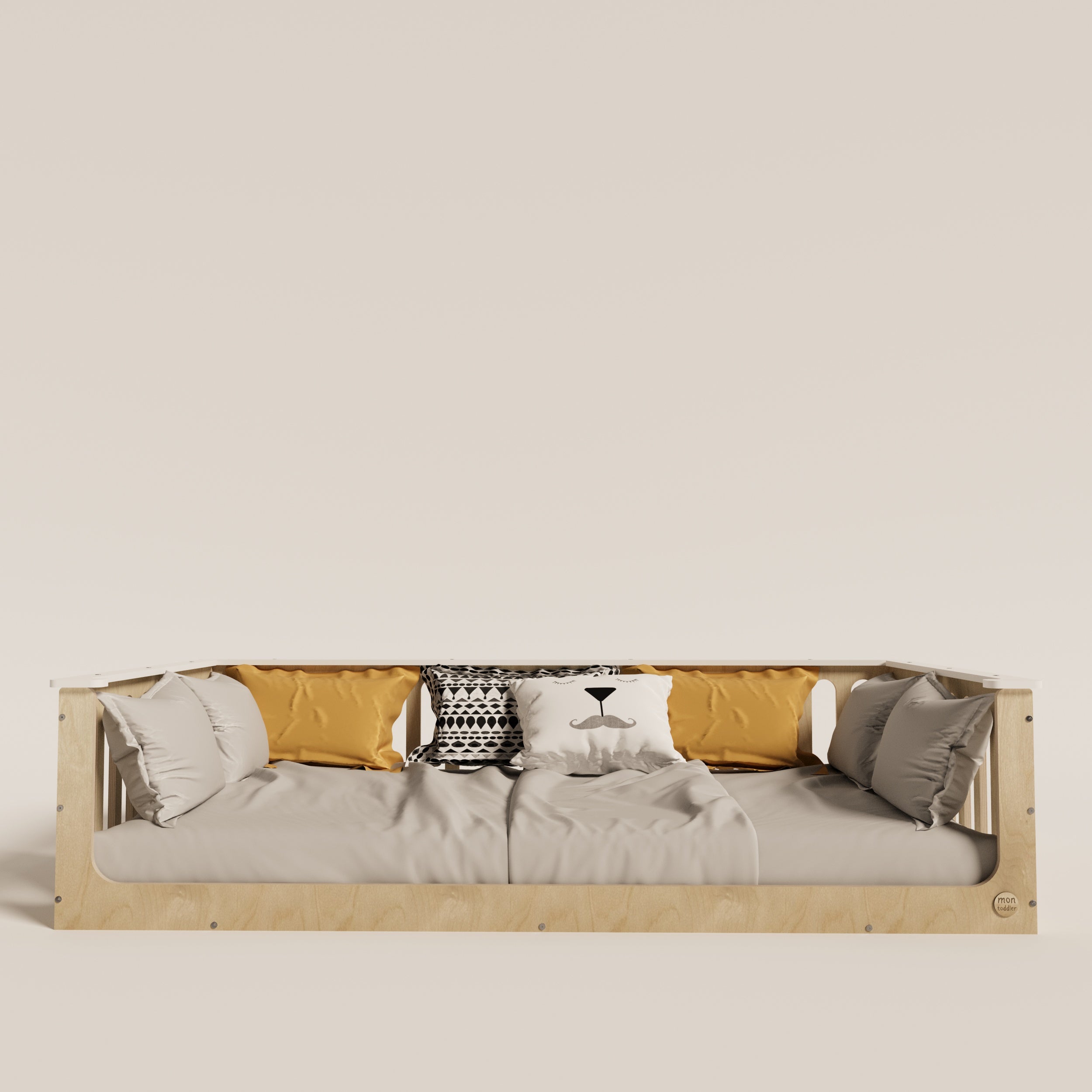 Floor Bed for Toddler With Top Edge