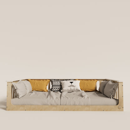 Floor Bed for Toddler With Top Edge