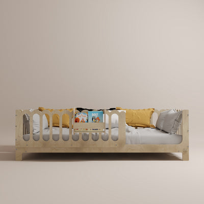 Montessori Bed with Legs and Rails - Wave
