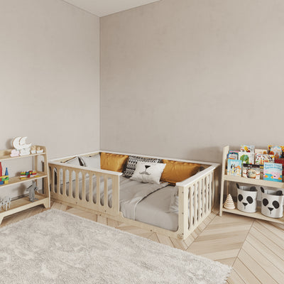Montessori Floor Bed With Top Edge