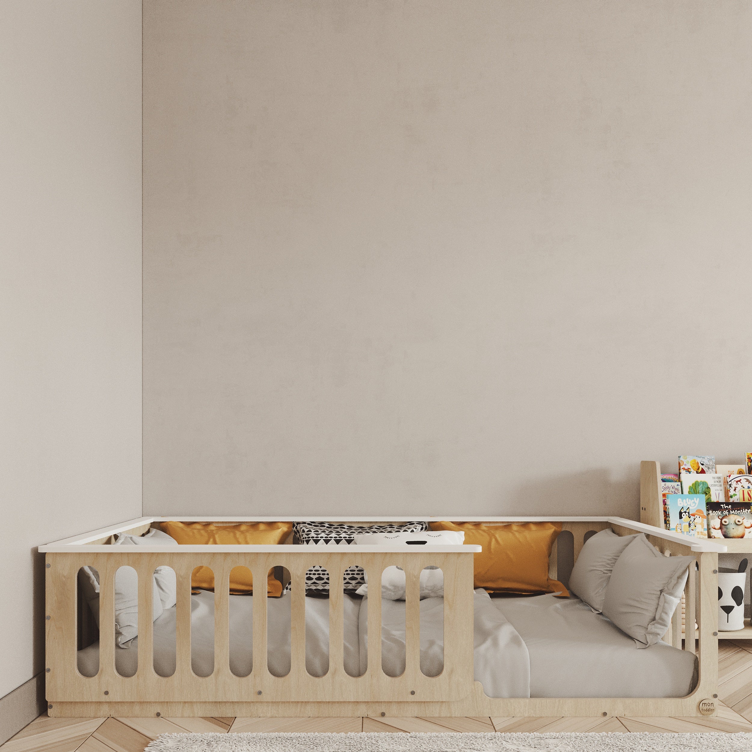 Montessori Floor Bed With Top Edge