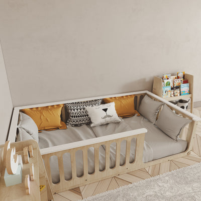 Montessori Floor Bed With Top Edge