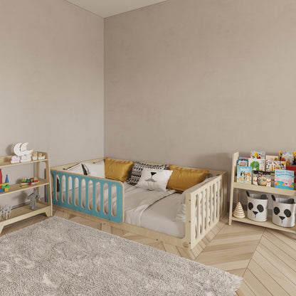 Montessori Blue Floor Bed