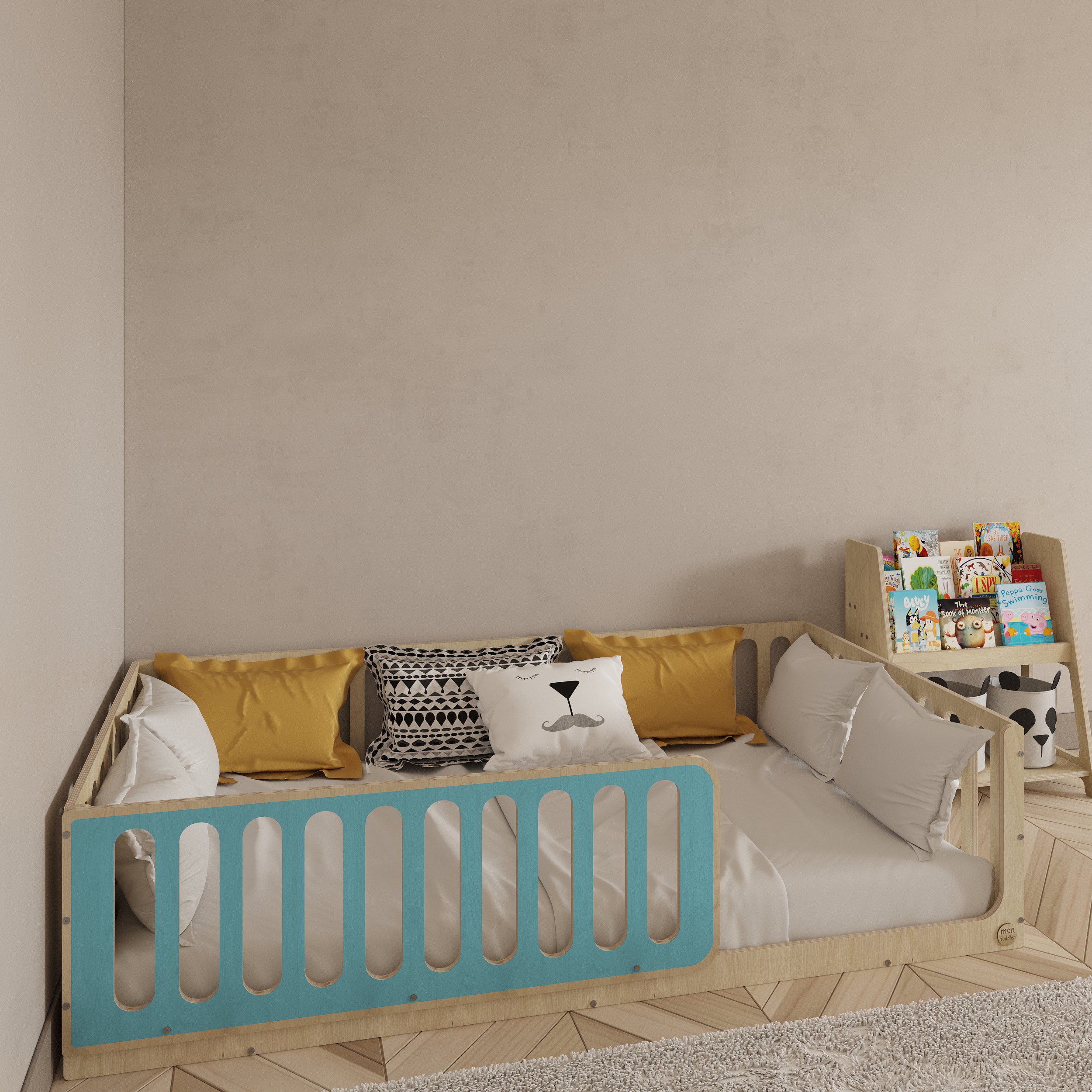 Montessori Blue Floor Bed